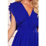 Numoco Dress with pleats and neckline | ePonuda.com