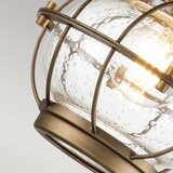 Elstead Lighting Elstead Kichler Bridgepoint Zunanja stenska svetilka, naravna medenina, IP44, (22100068) | Shoptok.si