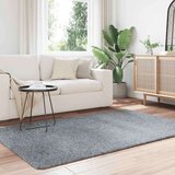  Čupavi tepih s visokim vlaknima srebrnosiva 130x200cm poliester | shoptok.hr