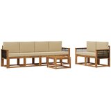  Set vanjskih sofa 6 kom. Prirodna | shoptok.hr