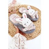 Boto Children's slippers with thick sole gray rabbits Dasca | Shoptok.si