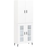 Maison Chic Visoka omara - Komoda - Predalnik bela 69,5x34x180 cm inženirski les, (21720589) Cene