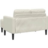 SOFA 2-sjed s ležaljkom u obliku slova L krem 125 cm baršun | Eponuda.ba