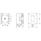 GEWISS System, 2P prekidac 16A, nadgradni, IP40, sivi Cene