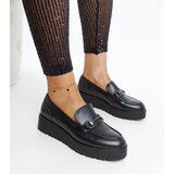 Gemre Black wedge moccasins Oili Cijene