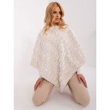 Wool Fashion Italia Poncho-AT-PN-2347.68-ecru | Shoptok.si