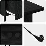  Noćni ormar Crni hrast 60 x 30 x 61 cm Konstruirano drvo | shoptok.hr
