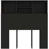  Uzglavlje s ormarićem crno 100 x 19 x 103,5 cm | shoptok.hr