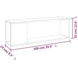 TV ormarić boja hrasta sonoma 100x24x32 cm konstruirano drvo | shoptok.hr
