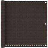 vidaXL Balkonski zastor smeđi 90 x 300 cm HDPE | shoptok.hr