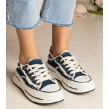 Gemre Blue women's high-sole sneakers Kallara | shoptok.hr