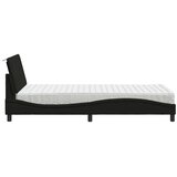 Krevet s madracem Hanko crni 100 x 200 cm od tkanine | Eponuda.com