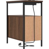 vidaXL Nočna omarica Rjavi hrast 30 x 48 x 61 cm Konstruiran les | Shoptok.si