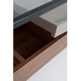 Jotex Stolić za kavu sa staklenom pločom stola u tamnoj prirodnoj boji 60x120 cm Sveg – | shoptok.hr
