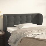  Uzglavlje s ušima tamnosivo 83x23x78/88 cm baršunasto | shoptok.hr