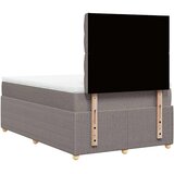 Krevet s oprugama i madracem smeđesivi 120 x 190 cm od tkanine | shoptok.hr