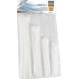 Plastične vezice, set, 120 kom., bijela – CTS WH