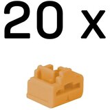 Lindy 47898 port blocker RJ-45 Orange Acrylonitrile butadiene styrene (ABS) 20 pc(s) Cijene