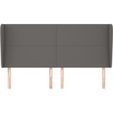  Uzglavlje s ušima sivo 183x23x118/128 cm od umjetne kože | Eponuda.ba
