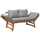 Bessagi Garden Klop S Funkcijo Ležalnika Pia, Les Akacije, Siva | Shoptok.si