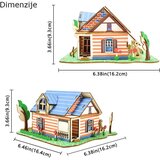  3d drvena eko slagalica - PLAVA KOLIBA | ePonuda.com