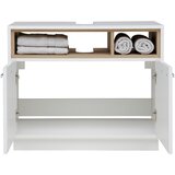 Mömax omarica za pod umivalnik milano, bela, hrast | Shoptok.si