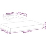  Plutajuća polica 40x23 5x4 cm od konstruiranog drva | shoptok.hr