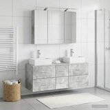  Set namještaja za kupaonicu 4 kom. Betonska siva | shoptok.hr