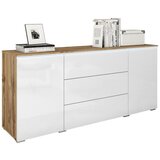 P & B komoda vera, bela, barva hrasta, led Cene