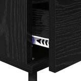  Noćni ormar 2 pcs Crni hrast 40 x 35 x 50 cm Konstruirano drvo | shoptok.hr