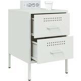vidaXL Noćni ormarić bijeli 36 x 39 x 50,5 cm čelični | shoptok.hr