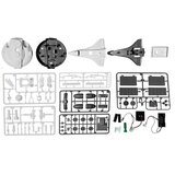 Space Vesoljsko letalo Sončna energija 3 v 1 Luna raziskovalna flota DIY kreativno | Shoptok.si