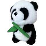 Plišana igračka panda s bambusom 18cm - crno/bijela | shoptok.hr