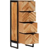  Kupaonski ormarić 40x30x100 cm masivno drvo bagrema i željezo | shoptok.hr