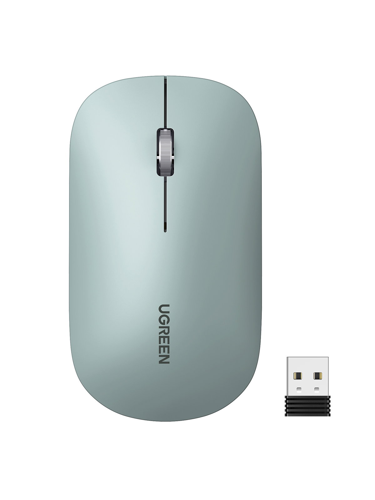 Ugreen bežična tiha, tanka i lagana miš 2.4GHz, 400DPI zelena - kutija | shoptok.hr