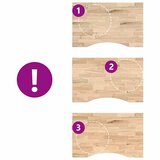  Ploča za radni stol 80x60x2,5 cm netretirane masivne hrastovine | shoptok.hr