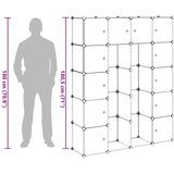  Modularni ormarić s 14 pretinaca bijeli 37 x 146 x 180,5 cm | shoptok.hr