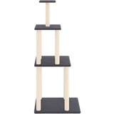  Penjalica za mačke sa stupovima za grebanje tamnosiva 149 cm | shoptok.hr