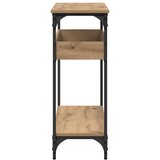  Konzolna stolica s policom hrast artisan 100 x 29 x 75 cm | Eponuda.com