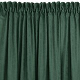  Curtain MILANA color bottle green style classic dragon tape transparent 10 cm with fringe 3 cm chenille 140x270 HOMEDE | shoptok.hr