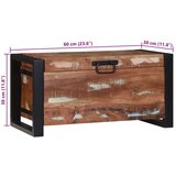 vidaXL Skladišne Kutije Višebojno Masivno obnovljeno drvo 60 x 30 x 30 cm | shoptok.hr