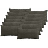  Presvlaka za jastuk 12 pcs ALMELO Antracit 40 x 80 cm Kord | shoptok.hr