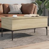  Stolić za kavu boja hrasta 100 x 50 x 45 cm od drva i metala | shoptok.hr