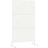 Zaslon za privatnost 100 x 50 x 180 cm Čelik Bijela | shoptok.hr