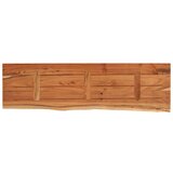 vidaXL Stenska polica 100x30x3,8 cm pravokotna akacija naraven rob | Shoptok.si