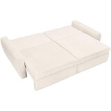CARRYHOME ZOFA S POSTELJNO FUNKCIJO, bela tekstil | Shoptok.si