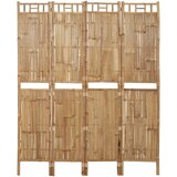 vidaXL Sobna pregrada s 4 panela od bambusa 160 x 180 cm Cijene