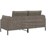 SOFA za dvije osobe Siva 188 x 81 x 89 cm Umjetna koža Slike