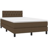  box spring s madracem LED tamnosmeđi 120x200 cm tkanina | shoptok.hr