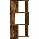  Kutni regal za knjige 3 razine boja hrasta 50x50x102 cm drveni | Eponuda.com